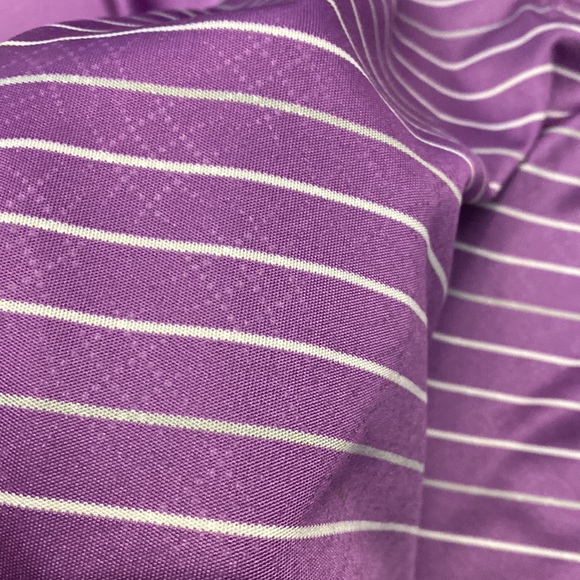 SHARK GREG NORMAN Play Dry Stripes Golf Polo Shirt Mens. Slim fit Medium - Picture 3 of 7